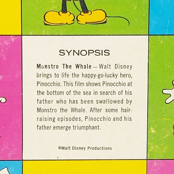 Walt Disney Super 8 Film-Pinocchio Monstro The Whale-Original Release 1940 - Picture 3 of 4